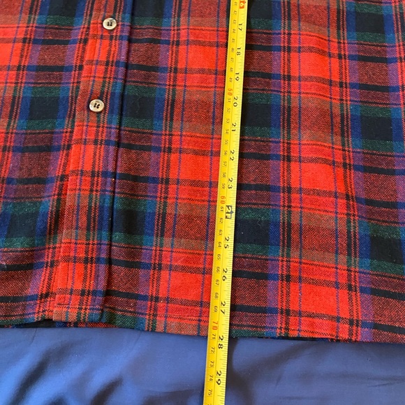 WOOLÓFTHEWEST Red Plaid Shirt by Brewster Size L - Picture 7 of 11